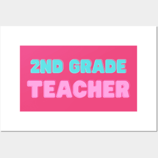2nd Grade Teacher Tee T-Shirt Posters and Art